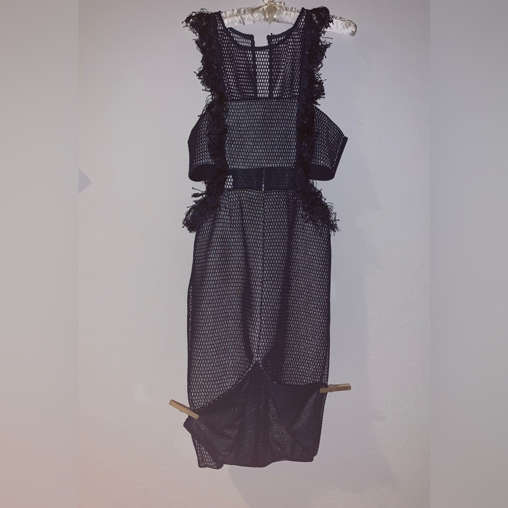 Caribbean Queen Blue Mesh Dress - Picture 3 of 16